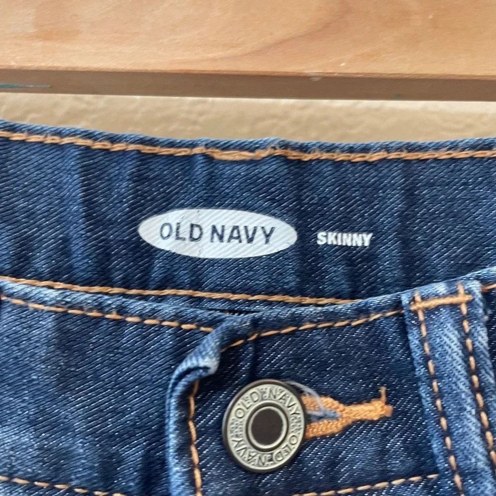 Bundle Old Navy Boys Slim Fit/ Skinny Dark Wash Jeans Size 12 2 Pairs